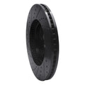 R1 06-09 Saab 9-7X Front Right Slotted Black Brake Rotor