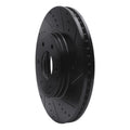 R1 06-09 Saab 9-7X Front Right Slotted Black Brake Rotor