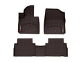 WeatherTech Cocoa Front and Rear Floorliners Fits -21-22 Santa Fe Hybrid 471677-1-2
