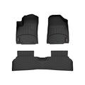 WeatherTech Black Front and Rear Floorliners Fits -24-25 Kona Electric 441866-1-2