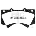 EBC 08+ Lexus LX570 5.7 Extra Duty Front Brake Pads