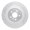 R1 13-19 Mercedes-Benz GL350 Rear Left Drilled & Slotted Geoperformance Rotor