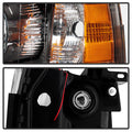 Xtune Chevy Silverado 07-13 Crystal Headlights w/ LED Black HD-JH-CS07-LED-BK