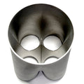 Stainless Bros Inc 625 4-1 Collector 2in-3in 1.2mm/.047in w/ 13 Deg Merge - Spike Rib - Double Slip