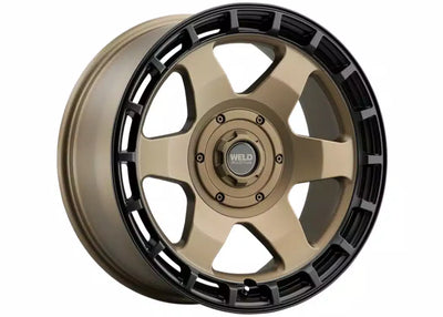 Weld Off-Road Ridge 20x9 - 5x127 / 5x139.7 BP - ET0 - 87.1mm CB - Satin Bronze Wheel (Black Ring)