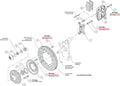 Wilwood 55-57 Chevrolet Bel Air Forged Dynalite Front Brake Kit w/ 11.00in Drilled Rotor - Black