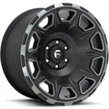 Fuel Wheels black auto part