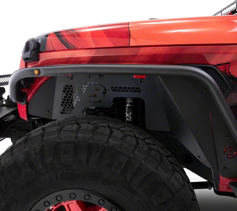 20C JEEP GLADIATOR; 18C WRANGLER JL; GRANITE SERIES FRONT FENDER LINERS; BLACK