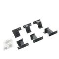 Dominator Extreme Frame Slider Mounting Brackets Only Textured Black For 2007-2018 Jeep Wrangler JK Go Rhino