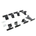 Dominator Extreme Frame Slider Mounting Brackets Only Textured Black For 2007-2018 Jeep Wrangler JK Go Rhino