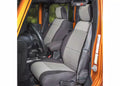 Seat Cover Kit, Black/Gray; 07-10 Jeep Wrangler Unlimited JKU, 4 Door