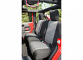 Seat Cover Kit, Black/Gray; 07-10 Jeep Wrangler Unlimited JKU, 4 Door