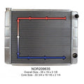 RACE PRO 26 X19 DBL PASS IN/OUT RIGHT RADIATOR