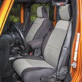 Seat Cover Kit, Black/Gray; 11-18 Jeep Wrangler Unlimited JKU, 4 Door