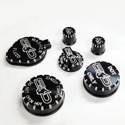 UPR 15-17 GT Howling Coyote Engine Cap Set 6pc - Black 5000-38