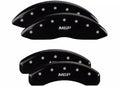 Set Of 4 Caliper Covers Engraved Front And Rear MGP Black Finish Silver Characters 1999-2005 Ford F-250 MGP Caliper Covers