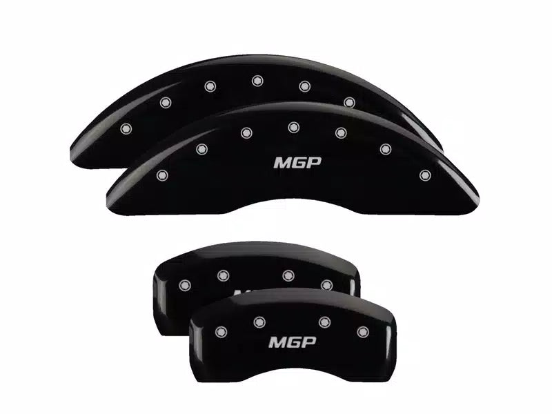 SET OF 4 CALIPER COVERSENGRAVED FRONT AND REAR:MGPBLK POWDER COATSILVER CHAR
