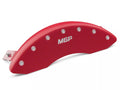 Set Of 4 Caliper Covers Engraved Front And Rear MGP Red Finish Silver Characters 2009-2009 Ford F-150 MGP Caliper Covers
