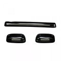 Recon GMC Chevy 07-14 (2nd GEN Body Style) Heavy-Duty (3-Piece Set) Smoked Cab Roof Light Lens with White High-Power OLED Bar-Style LED s - (Complete Wiring Kit Sold Separately) 264156WHBKHP