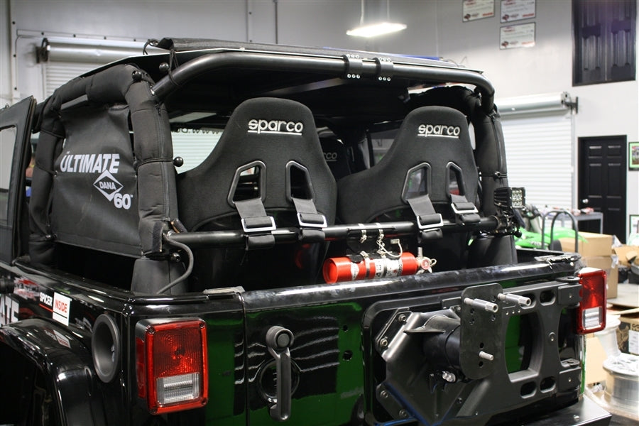 Rock Hard 4x4 Rear Bench Harness Bar for Jeep Wrangler JK 4DR 2007 - 2018 [RH-1030-RH4]