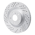 R1 19-25 Infiniti Qx50 Front Left Drilled & Slotted Geoperformance Rotor