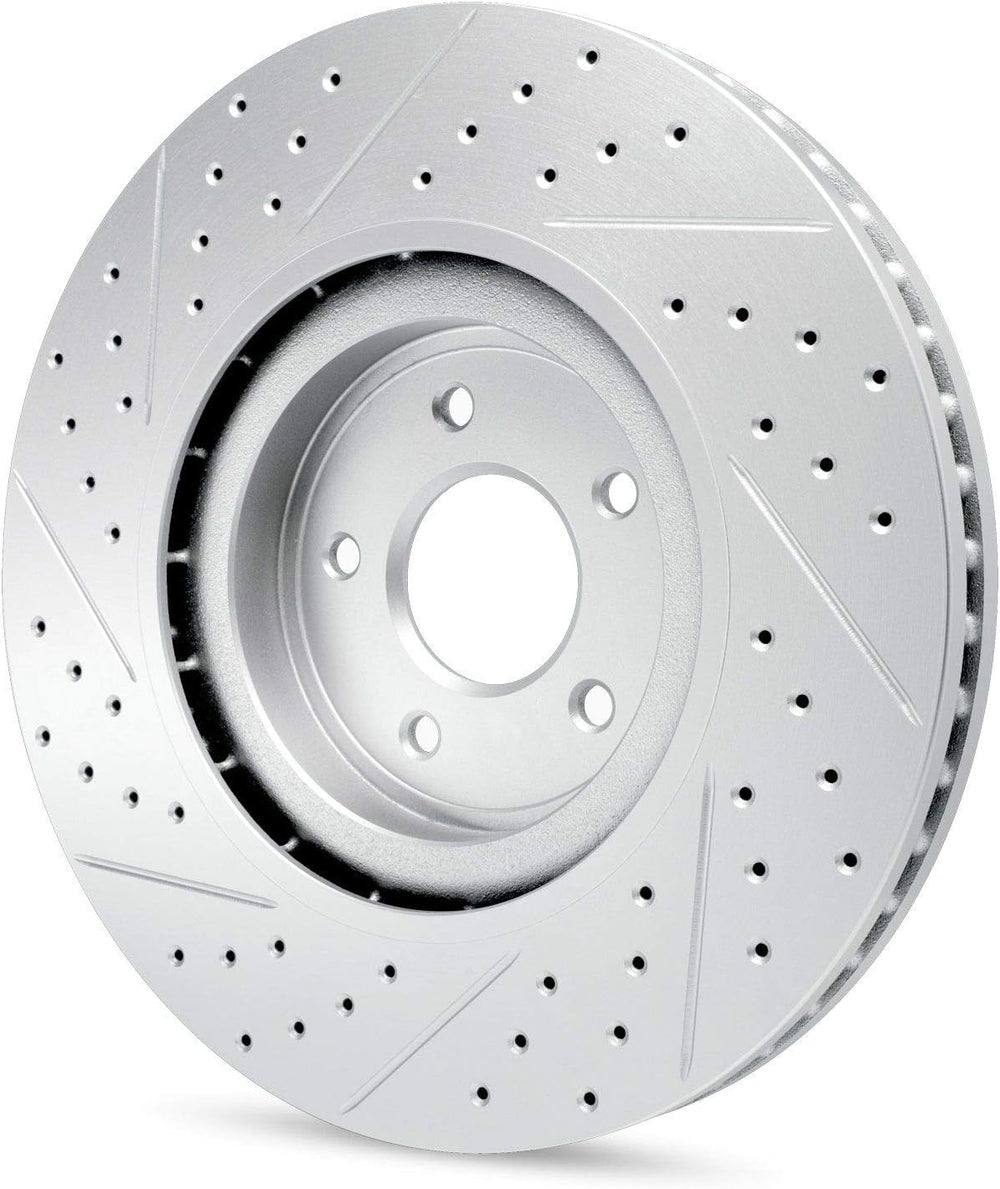 R1 18-25 Audi S5 Sportback Front Left Drilled & Slotted Geoperformance Rotor
