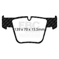 EBC 07-11 Mercedes-Benz CL63 AMG 6.2 Yellowstuff Front Brake Pads