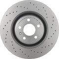 Brembo 10-11 Audi S4/08-11 S5 Front Premium Xtra Cross Drilled UV Coated Rotor
