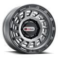 Aluminum Wheels 17x9 Halo 957GB Gunmetal Gray Black Ring -12 Offset 6 on 135 Bolt Pattern 87.1 Bore Raceline