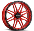 Aluminum Wheels 18x7 Krank XL UTV A11R Red Satin Black Bead Ring 0 Offset 4 on 137 Bolt Pattern 110.18 Bore Raceline