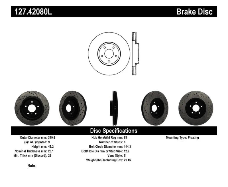 Stoptech auto part