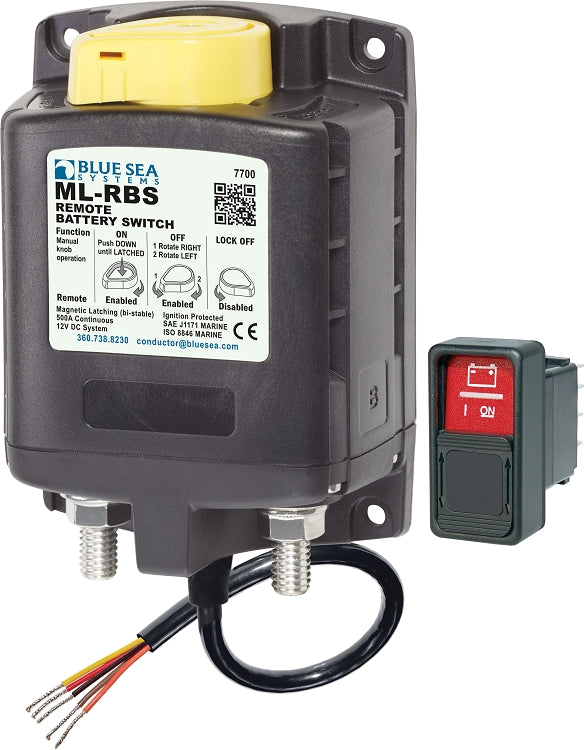 SOLENOID ML 500A 12V RBS W/MANCTRL