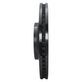 R1 07-23 Lexus LS500h Left Front Drilled & Slotted Black Brake Rotor