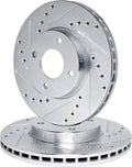 R1 Concepts Brake Rotor- Slotted - Silver Fits Dodge Attitude