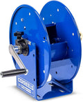100 SERIES HAND CRANK HOSE REEL 3/8IN I.D. 50FT HOSE CAPACITY 4000 PSI BLUE