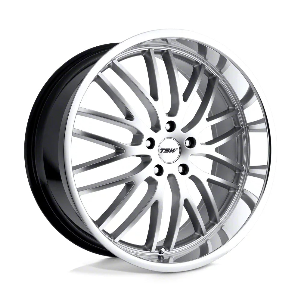 ~(28 lbs. 19X19X10)~ TSW SNETTERTON 17x8.0 5/114.3 ET40 CB76.1 HYPSIL MIRROR LIP