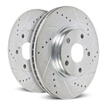 Power Stop 23-24 Ford F-250 Super Duty Rear Drilled & Slotted Rotors