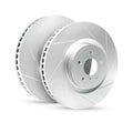 R1 Concepts Brake Rotor- Slotted - Silver Fits Hyundai Sonata
