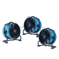 1/4HP 2100CFM 1.6AMPS AXIAL AIR MOVER W/ POWER OUTLETS BLUE