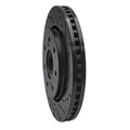 R1 10-14 Ford F-150 RWD Front Right Drilled & Slotted Black Brake Rotor