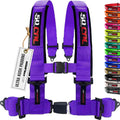 RaceQuip L & L 5pt Ratchet HNR Harness Black