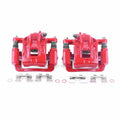 Power Stop 01-06 Hyundai Santa Fe Rear Red Calipers w/Brackets - Pair