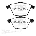 EBC 08-09 Volkswagen R32 3.2L Bluestuff Front Brake Pads
