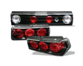 Spyder Honda CRX 88-91 Euro Style Tail Lights Black ALT-YD-HCRX88-BK
