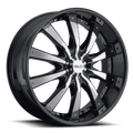 HE875 20X8.5 6X5.0/5.5 G-BLK W/ ACCENTS 38MM