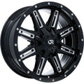RAVINE 17X8 5X135/139.7 ET0 CB87.1 GLOSS BLACK MILLED