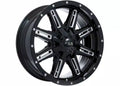 RAVINE 17X8 5X135/139.7 ET0 CB87.1 GLOSS BLACK MILLED