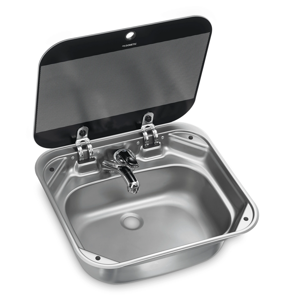 SINK RECT SS W/FAUCET (EUR)
