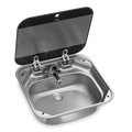 SINK RECT SS W/FAUCET (EUR)