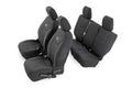 ~(13.4 lbs. 27X20X9)~ Jeep Neoprene Seat Cover Set Black [08-10 Wrangler JK Unlimited]